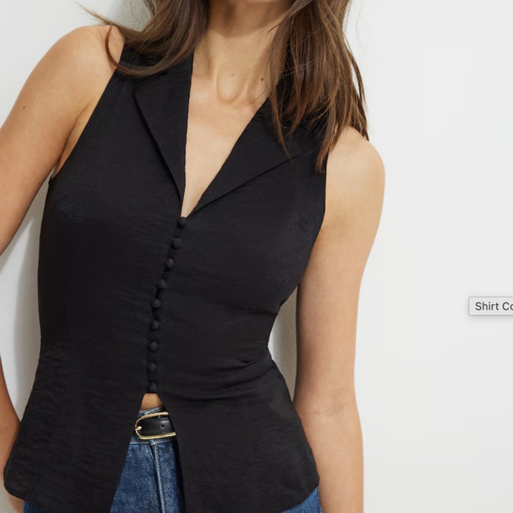 Shirt Collar Vest